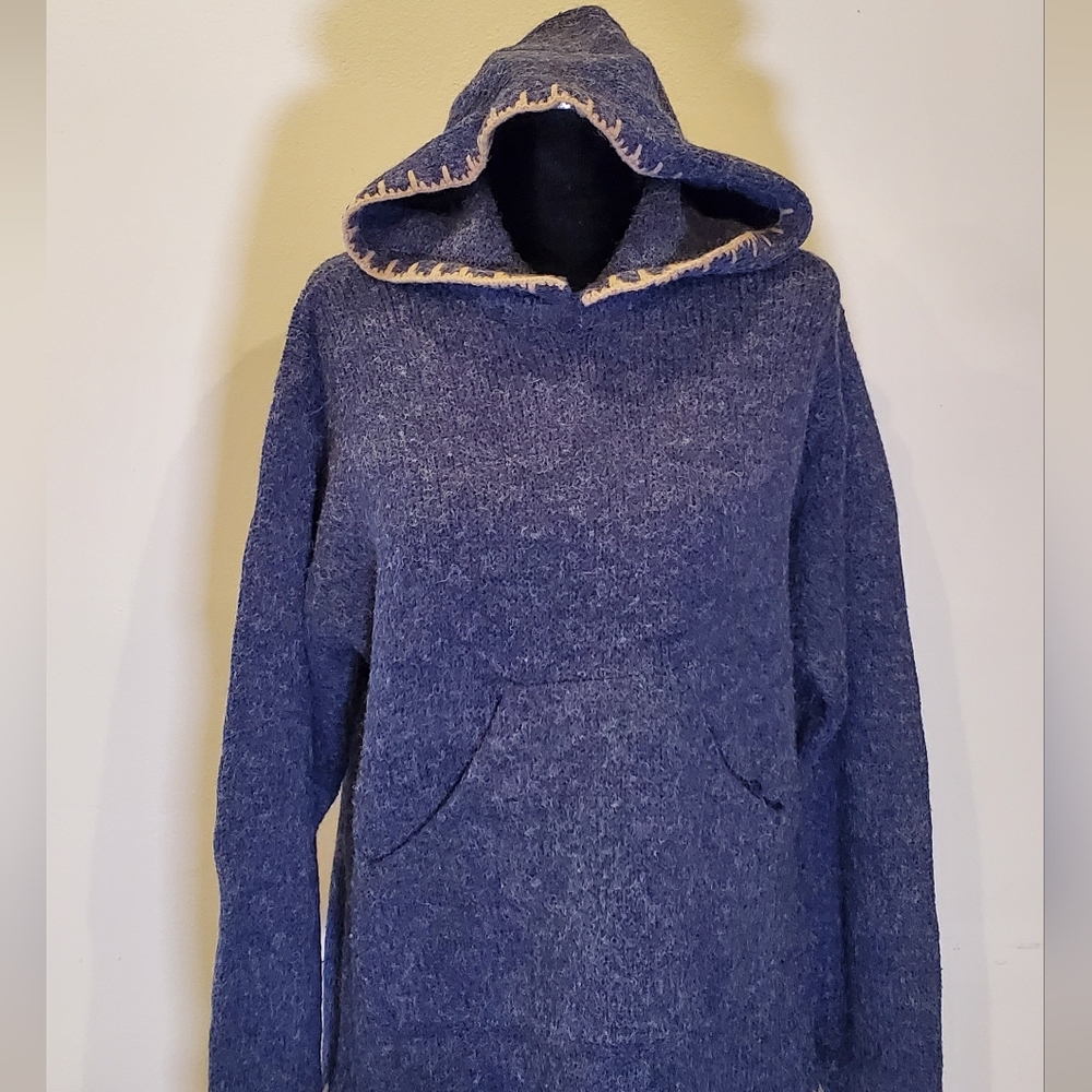 Hooded sweater with front pocket by Wind River Trading Company